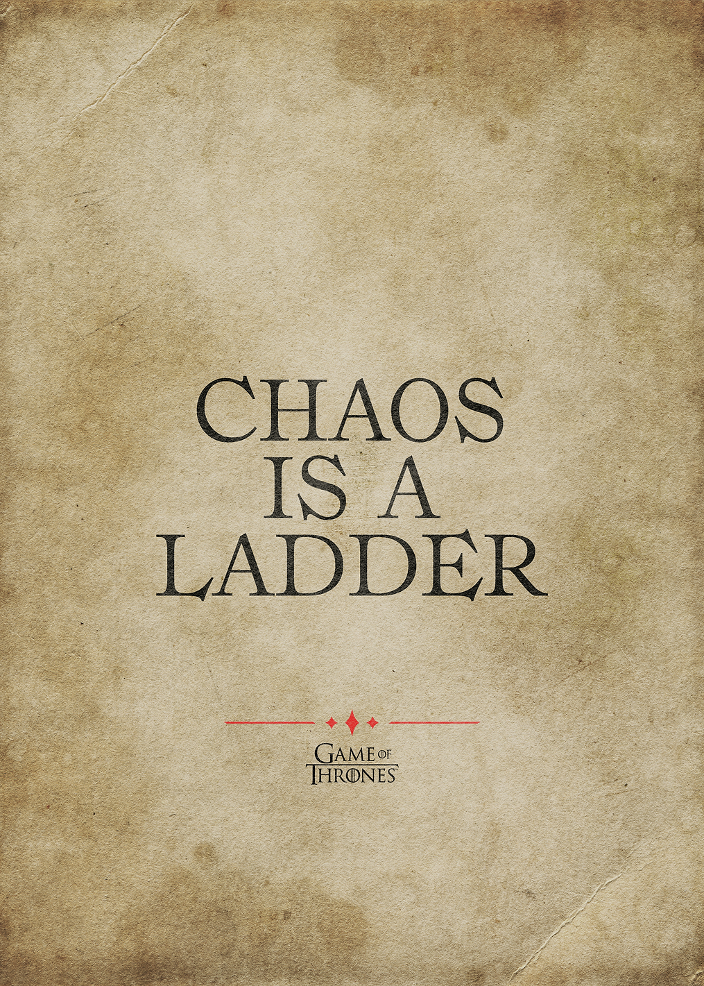 Chaos is a Ladder: постер из коллекции Game of Thrones
