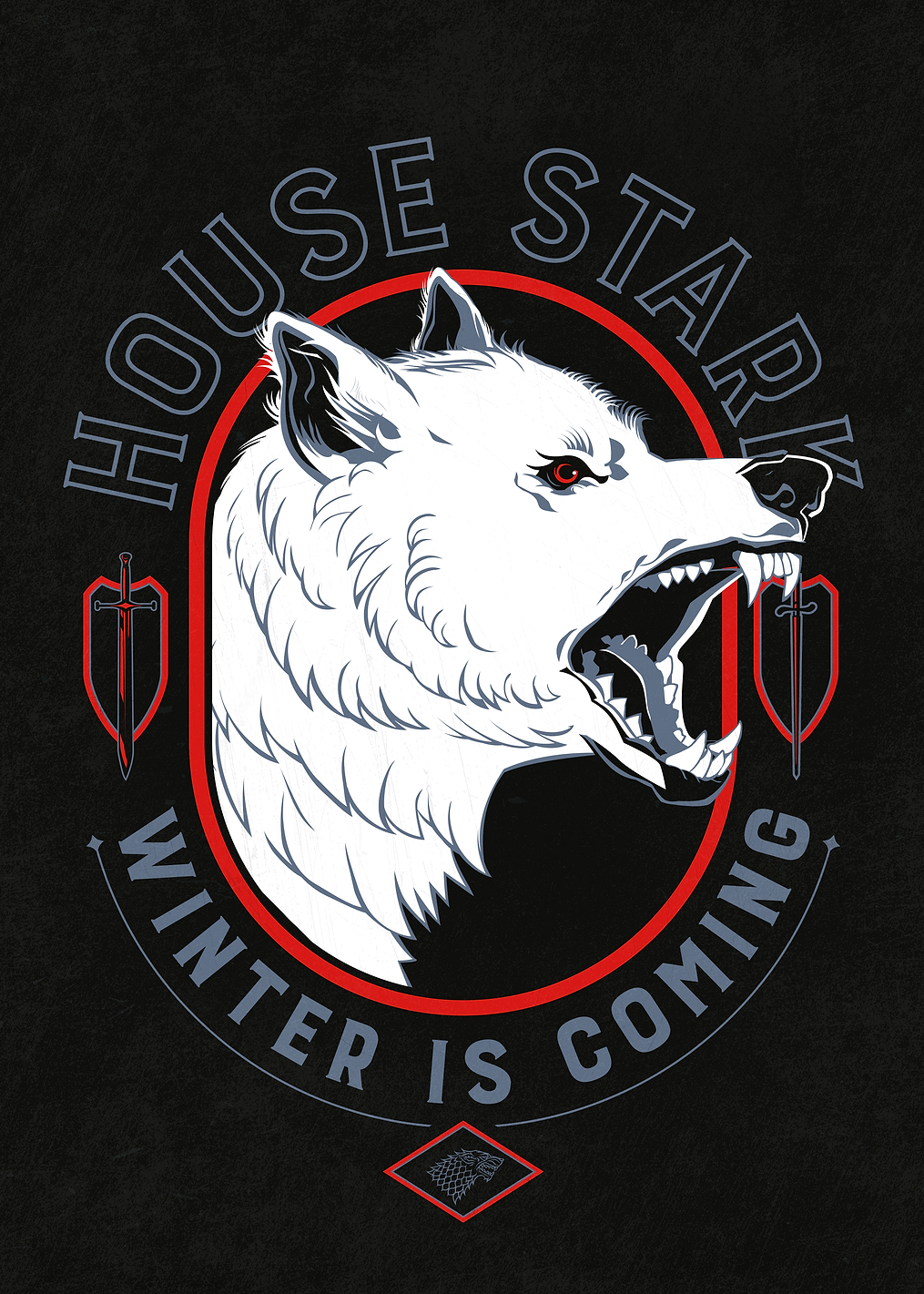 Stark Winter is Coming: постер из коллекции Game of Thrones