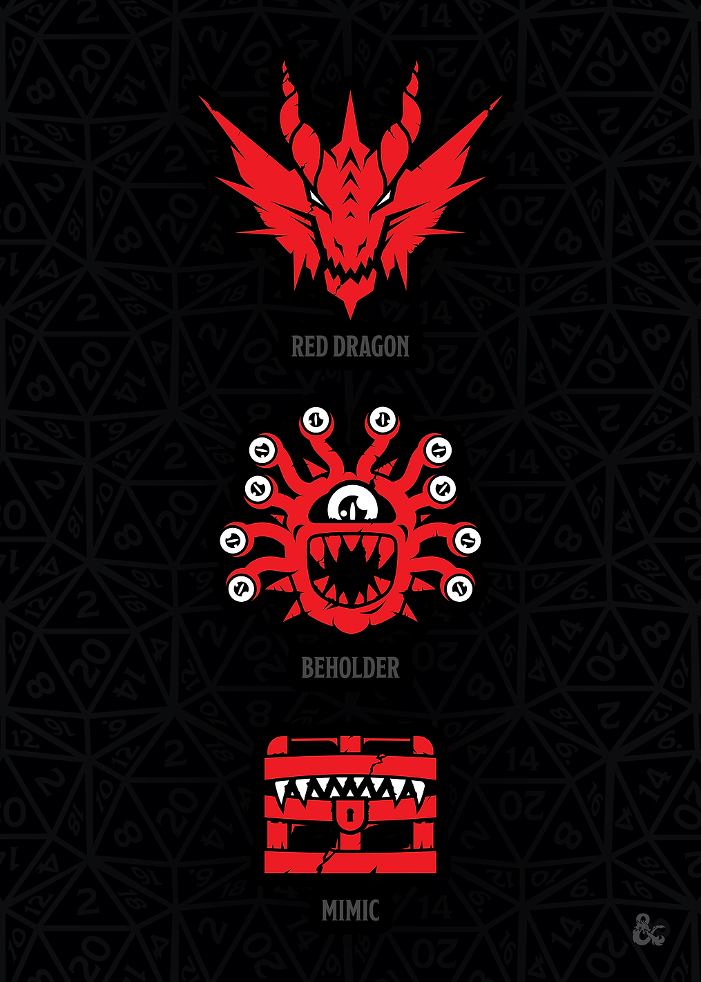 Iconic Monsters: постер из коллекции Dungeons And Dragons