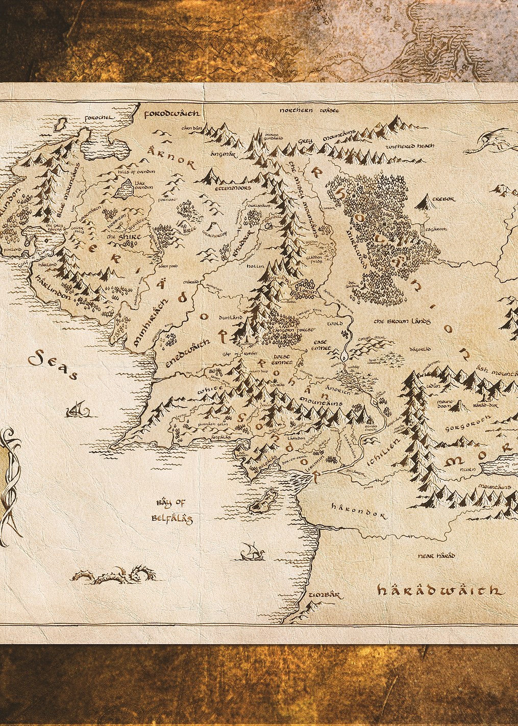 Middle-earth Map: постер из коллекции Middle-earth
