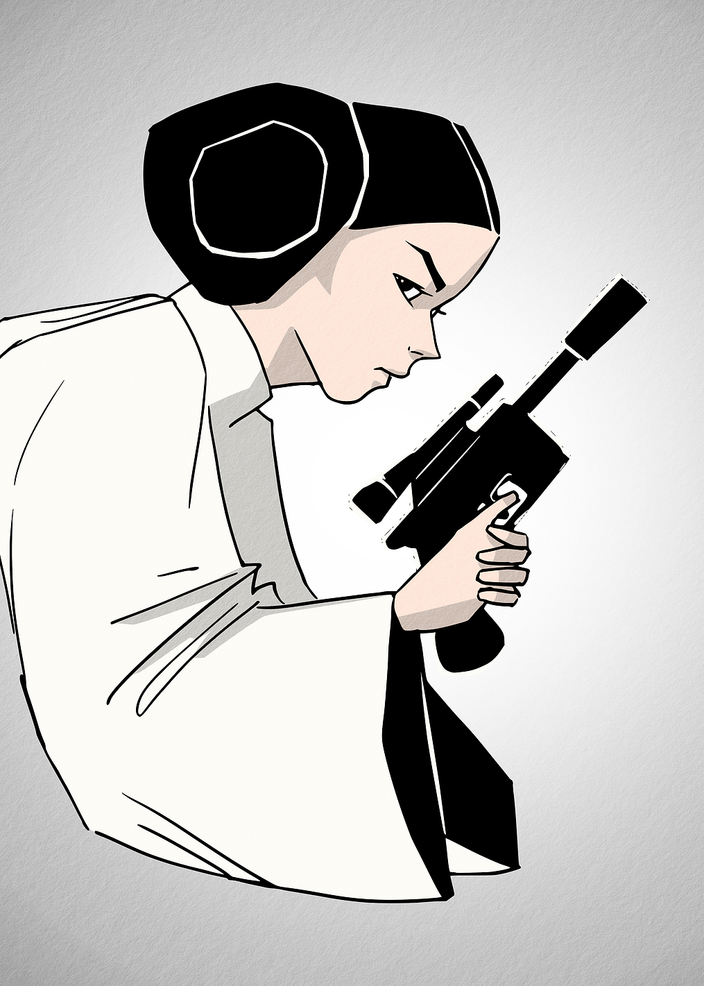 Leia's gun: постер из коллекции Star Wars