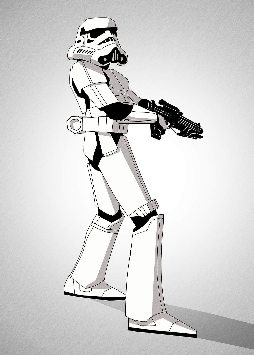 Stormtrooper attacks: постер из коллекции Star Wars