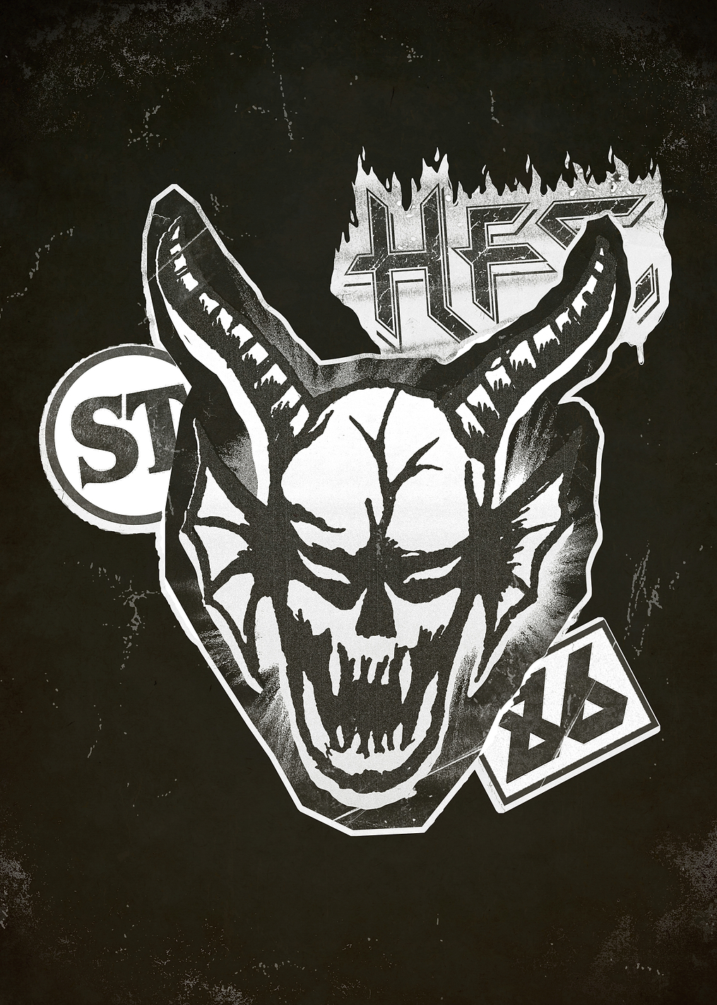 HFC Skull: постер из коллекции Stranger Things Series
