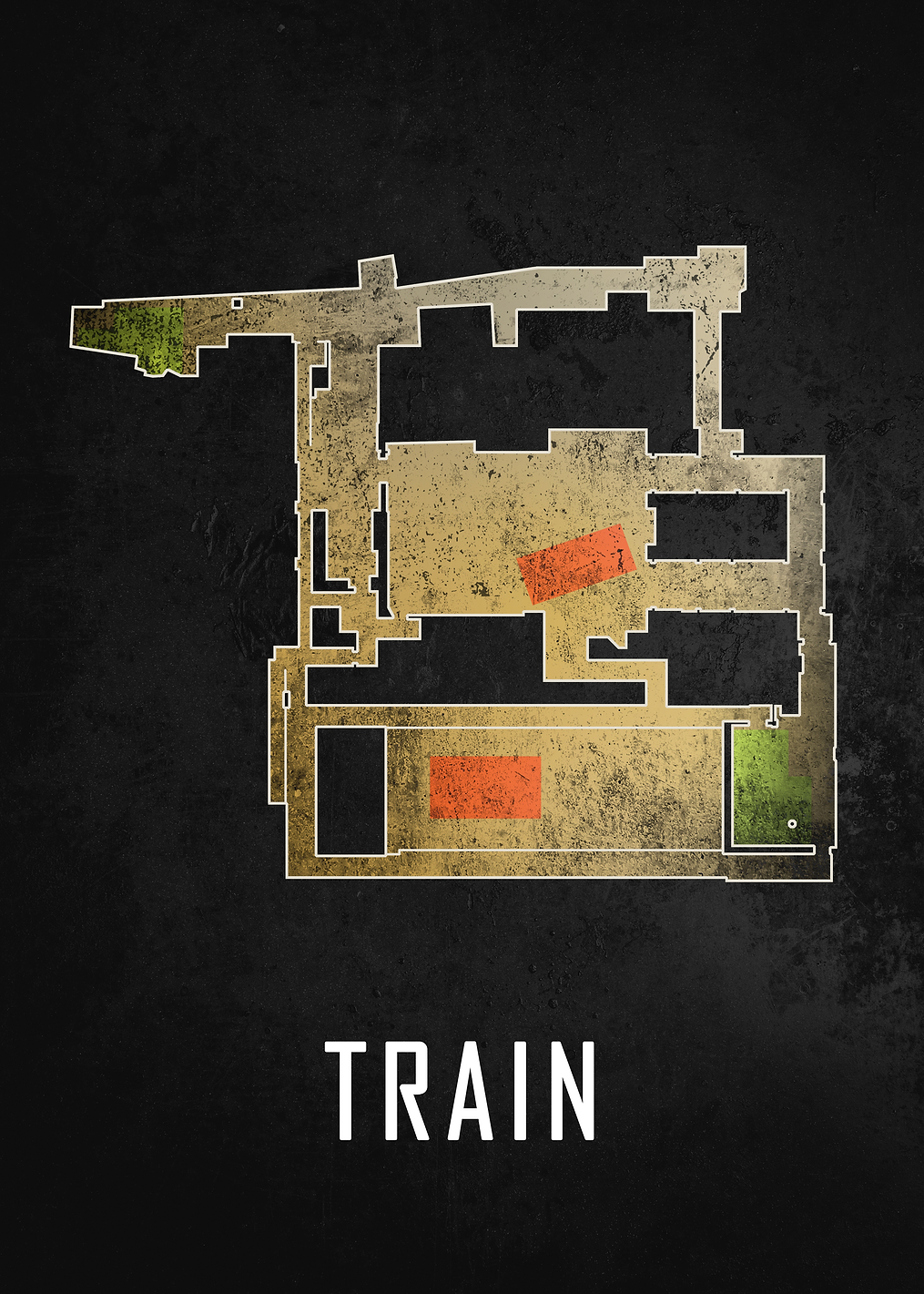 Train Map Black: постер из коллекции Counter-Strike