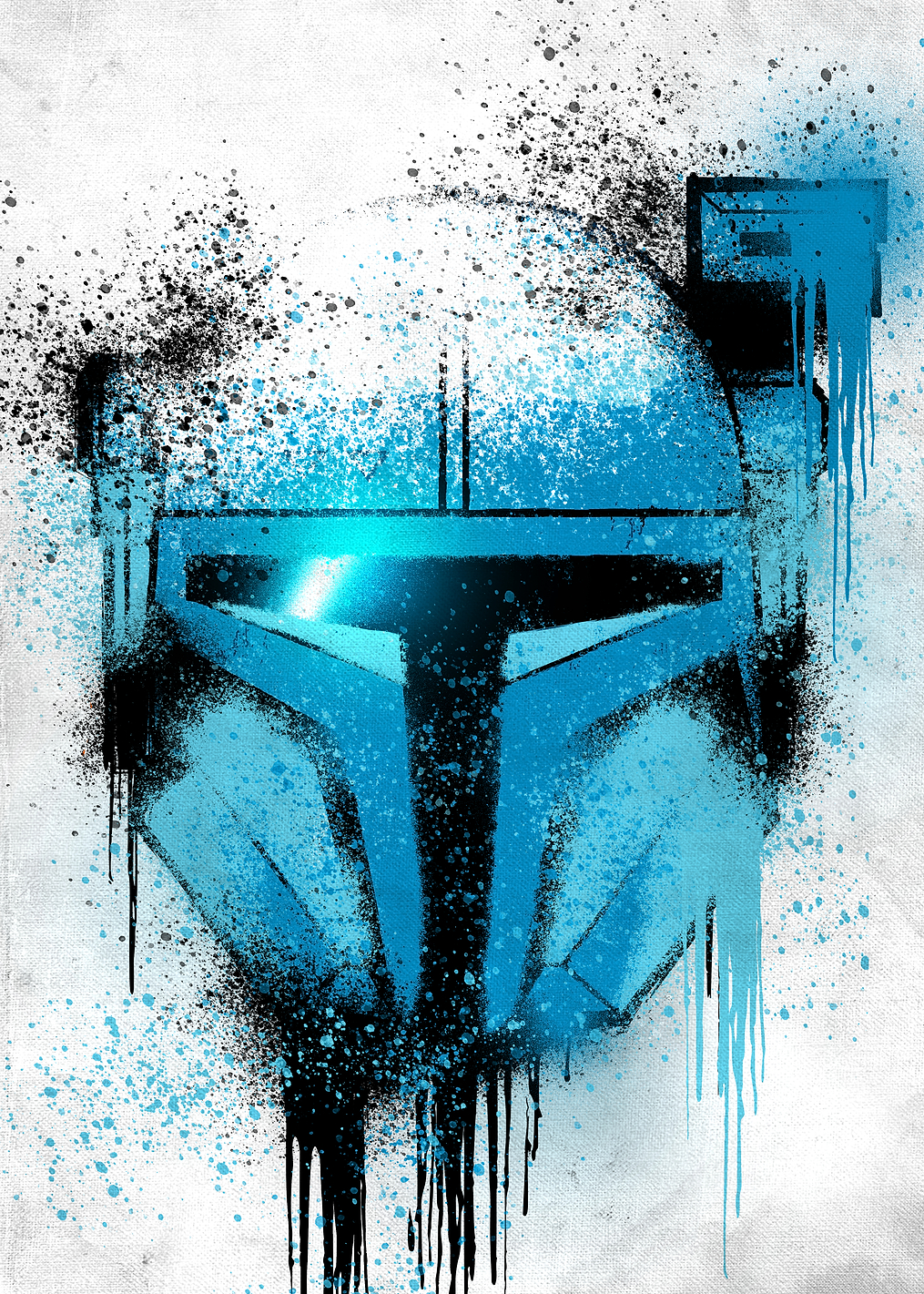 Paz Vizsla Helmet: постер из коллекции Star Wars