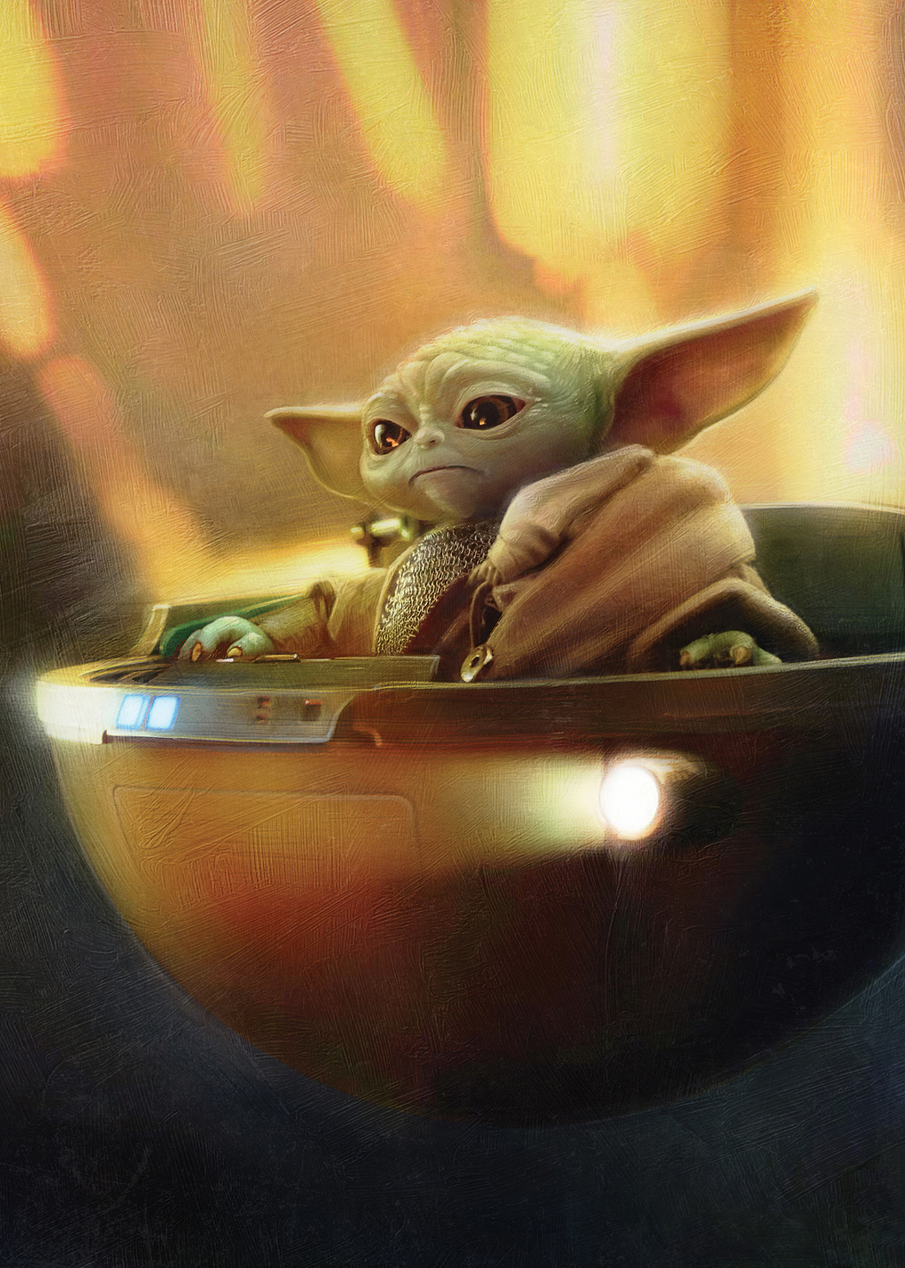 Grogu vertical: постер из коллекции Star Wars