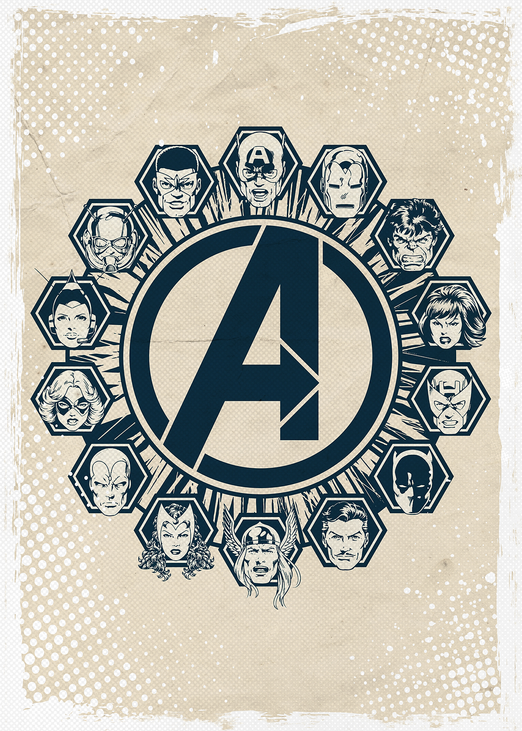 Avengers circle: постер из коллекции Marvel