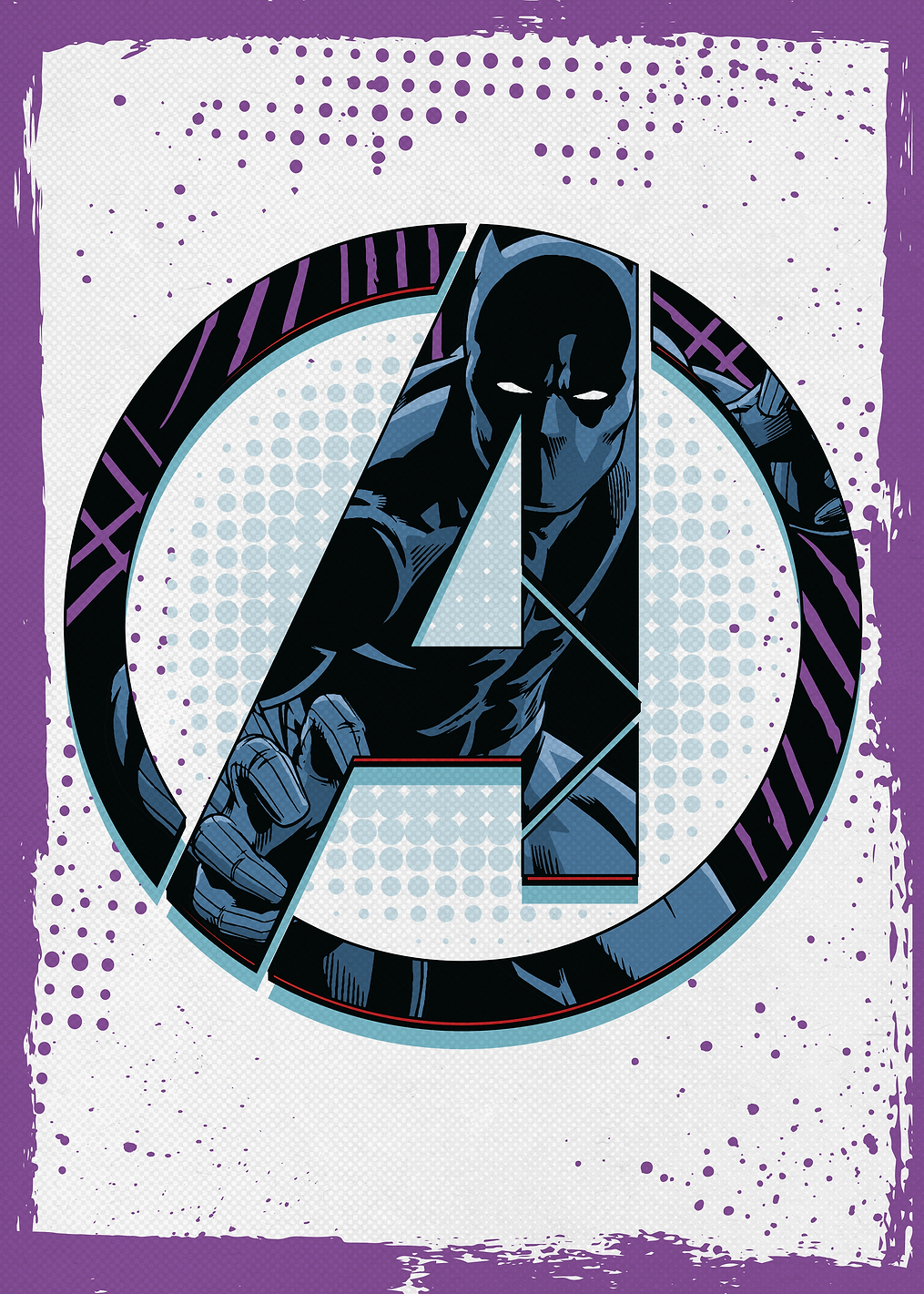 Avengers Logo Panther: постер из коллекции Marvel