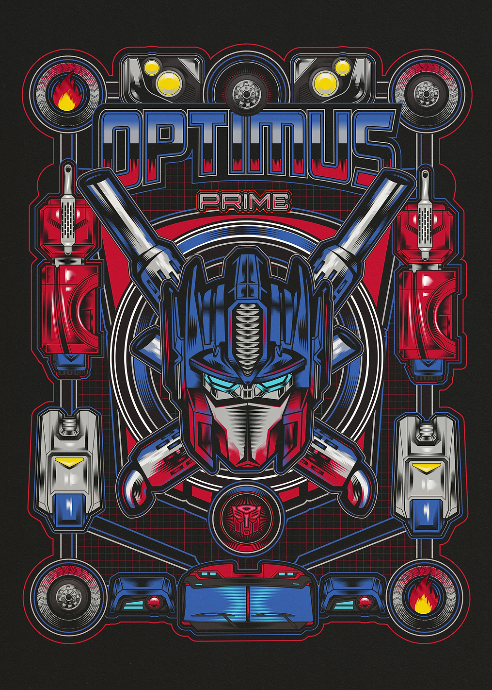 Optimus Prime Iconic Badge: постер из коллекции Transformers