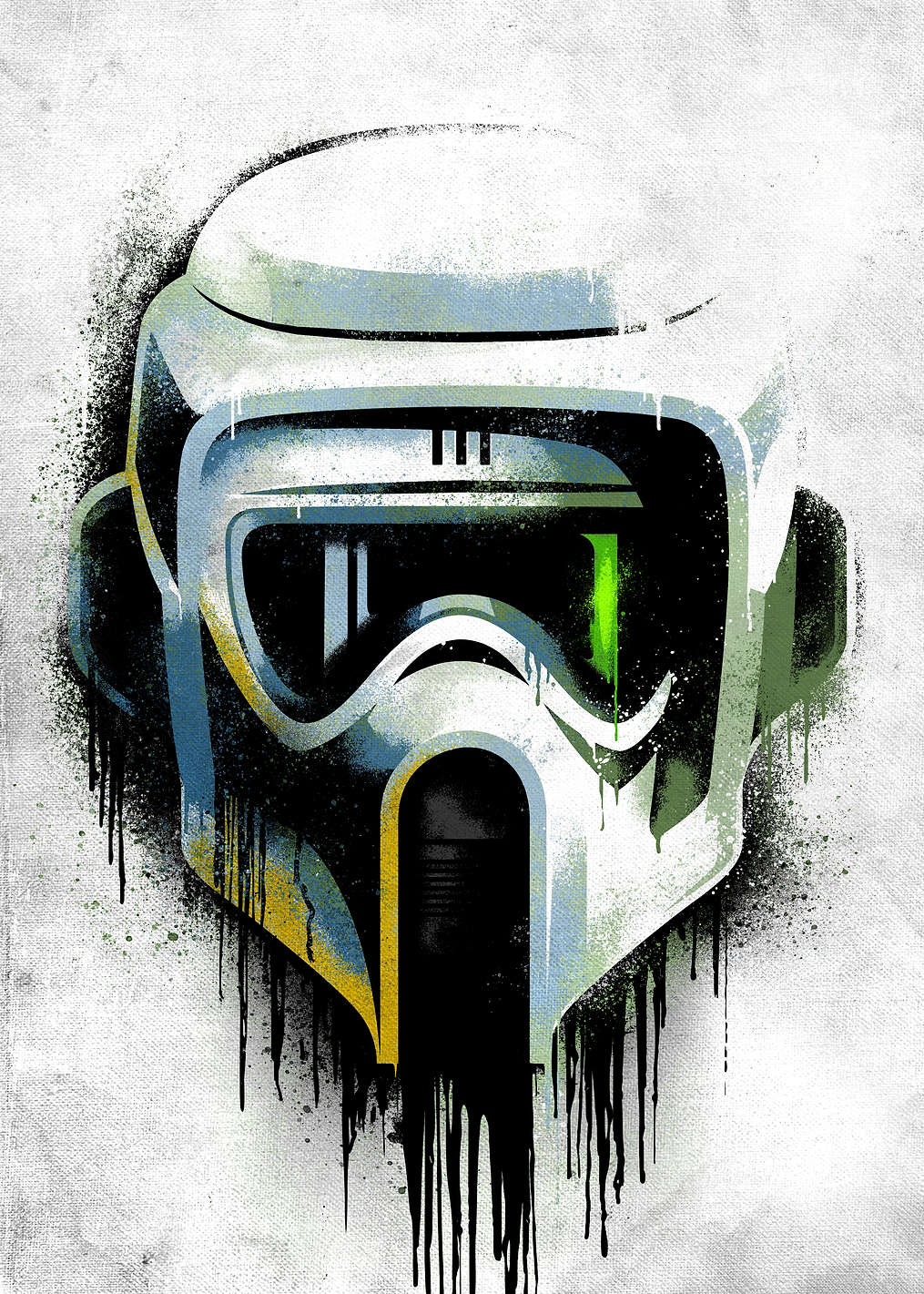 Scout Graffitti Helmet: постер из коллекции Star Wars
