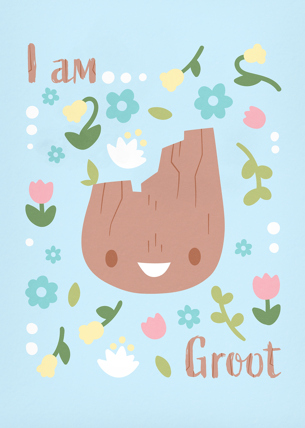 Cute Groot: постер из коллекции Marvel
