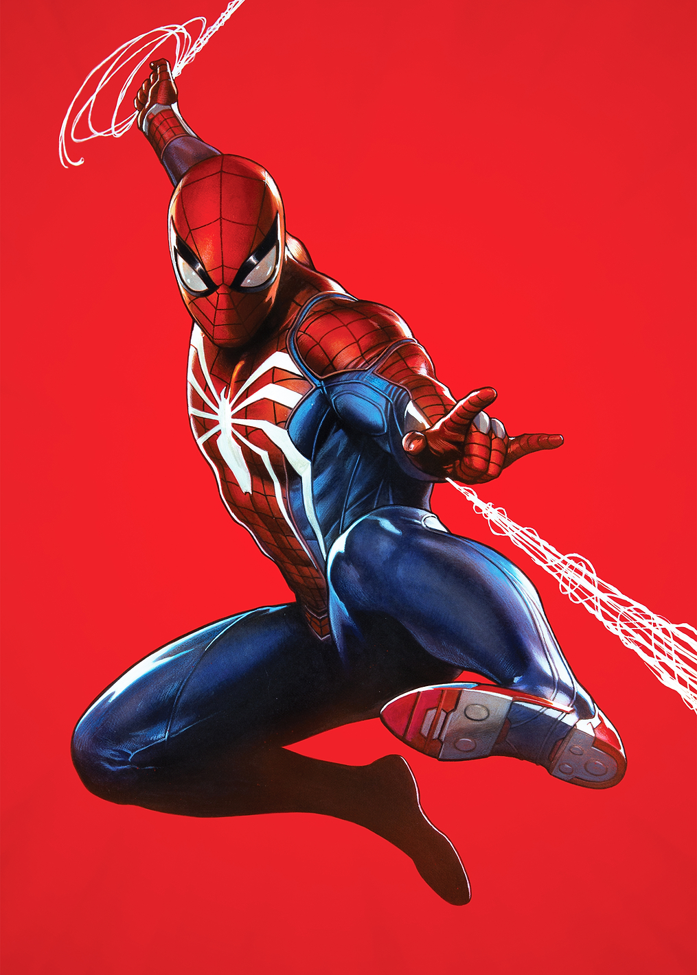 Spider-Man On red: постер из коллекции Marvel
