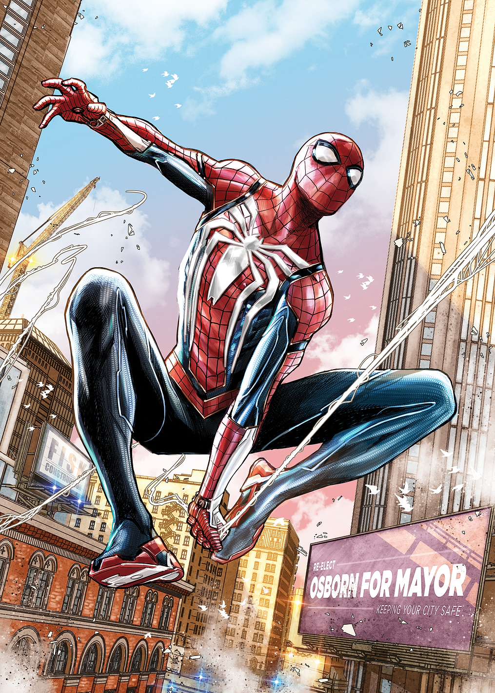Spider-Man Over NYC: постер из коллекции Marvel