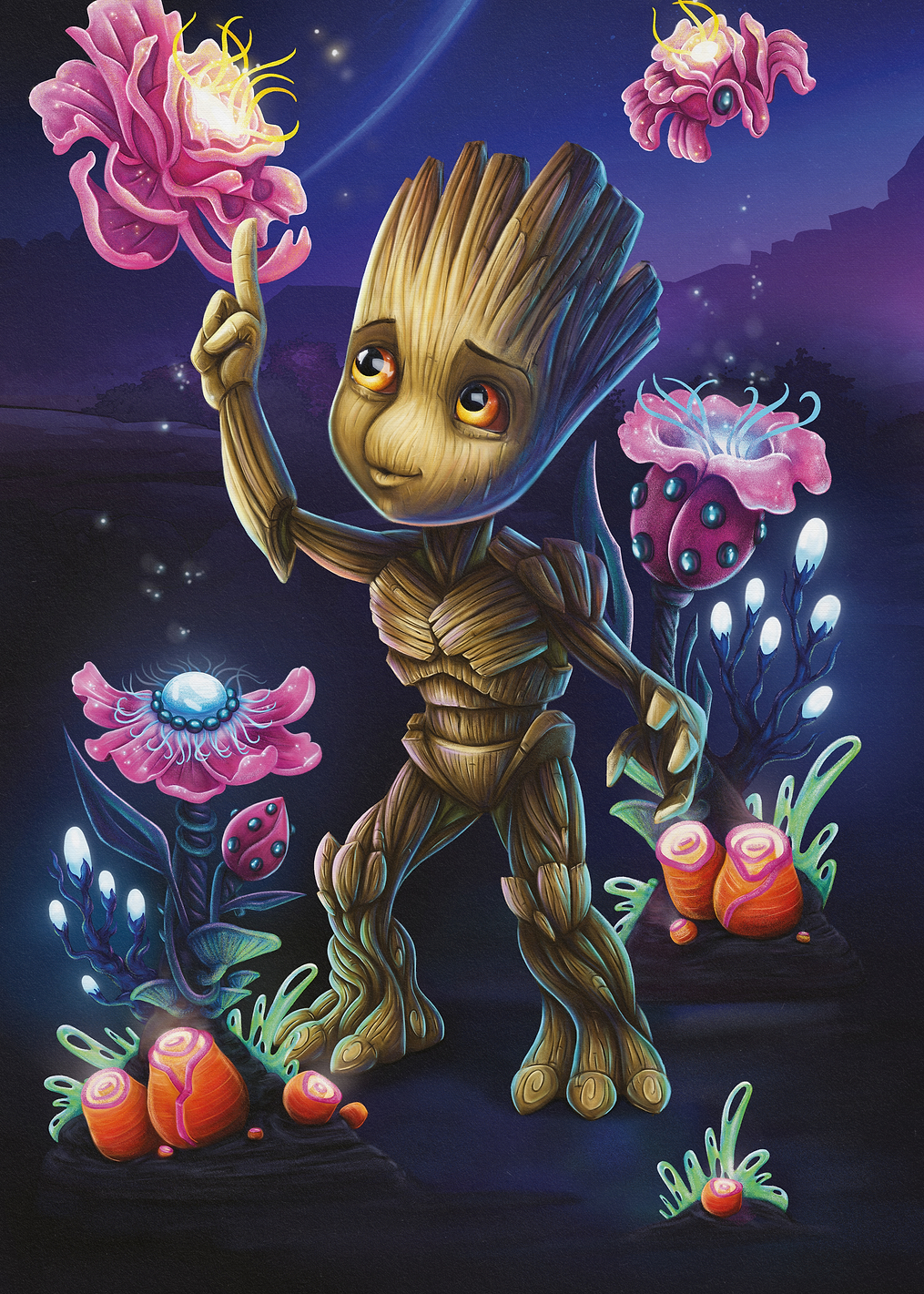 Dreamy Groot: постер из коллекции Marvel