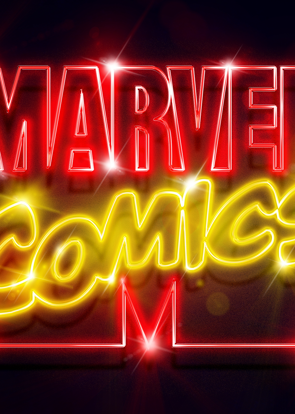 Marvel Comics neon: постер из коллекции Marvel
