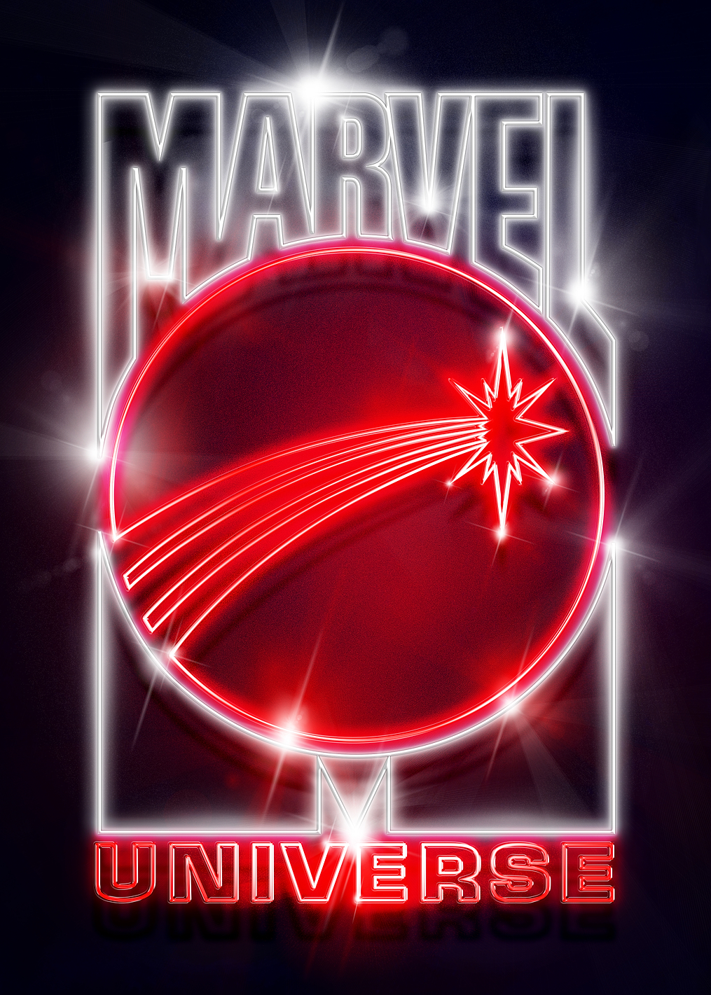 Marvel Universe neon: постер из коллекции Marvel