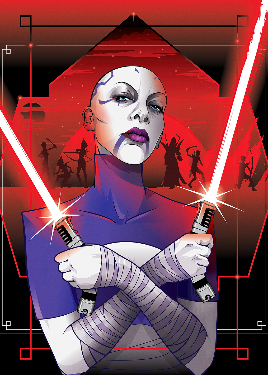Asajj Ventress: постер из коллекции Star Wars