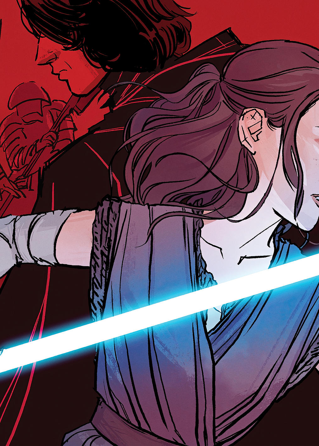 Kylo Ren & Rey: постер из коллекции Star Wars