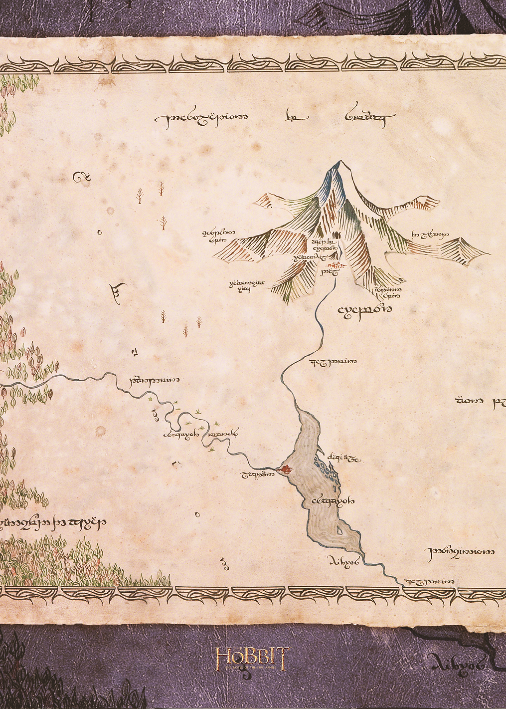 Hobbit Map: постер из коллекции Middle-earth
