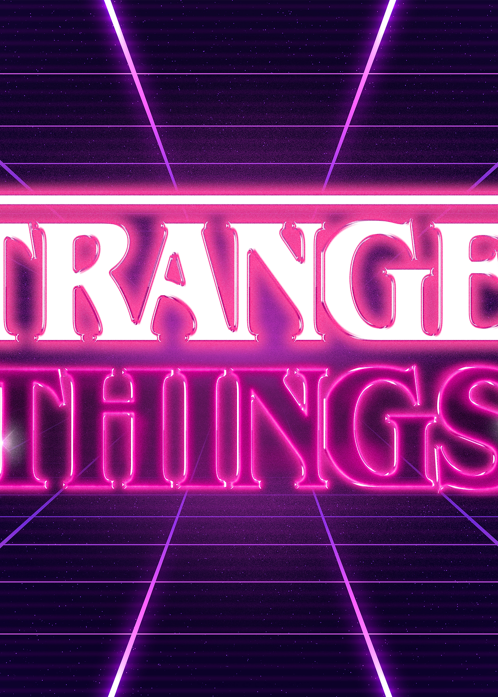 Logo Retro Grid: постер из коллекции Stranger Things Series