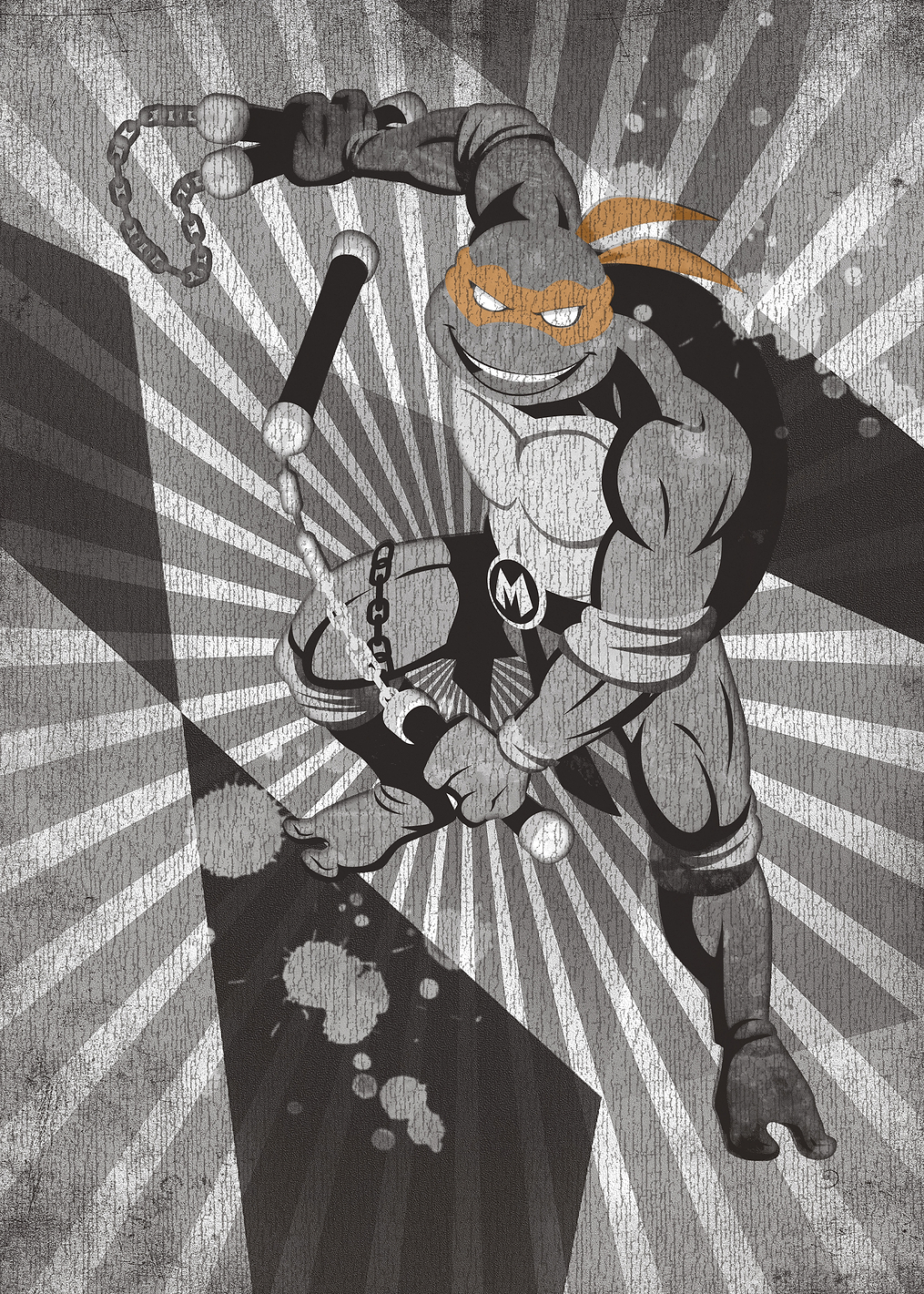 Michelangelo Dark Hero: постер из коллекции TMNT