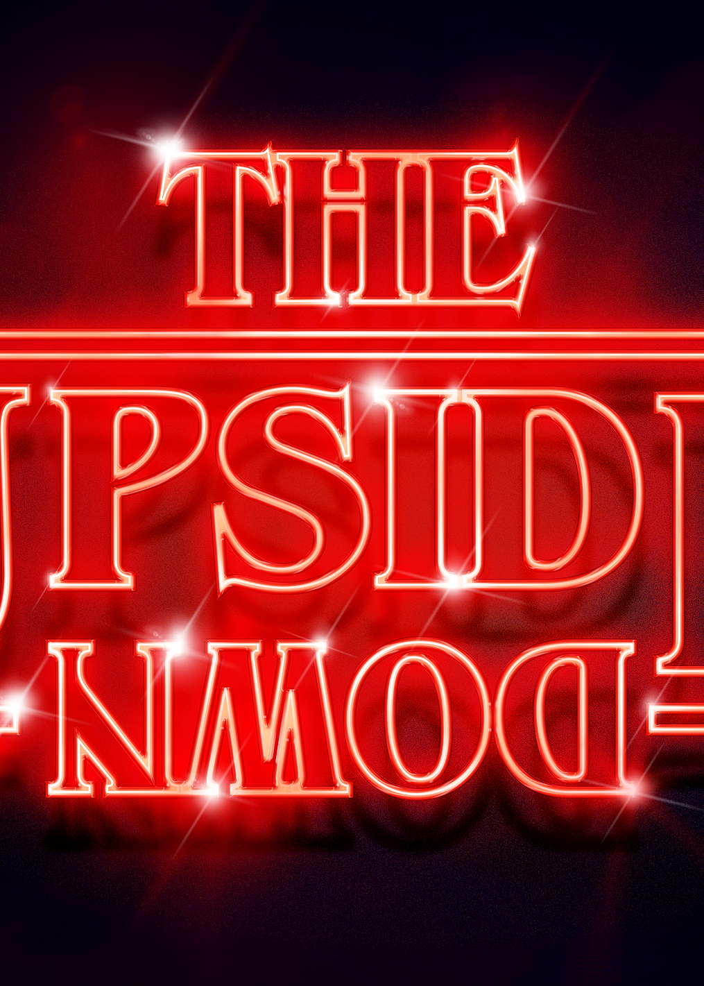 The Upside Down Neon: постер из коллекции Stranger Things Series