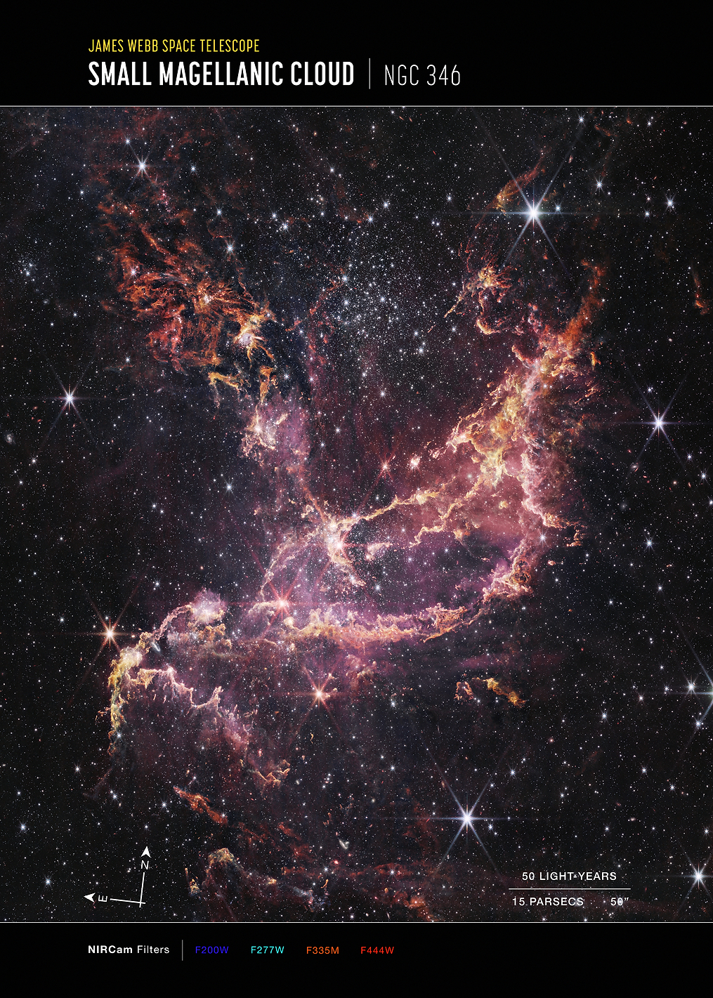 Magellanic Cloud frame: постер из коллекции Inspired by NASA