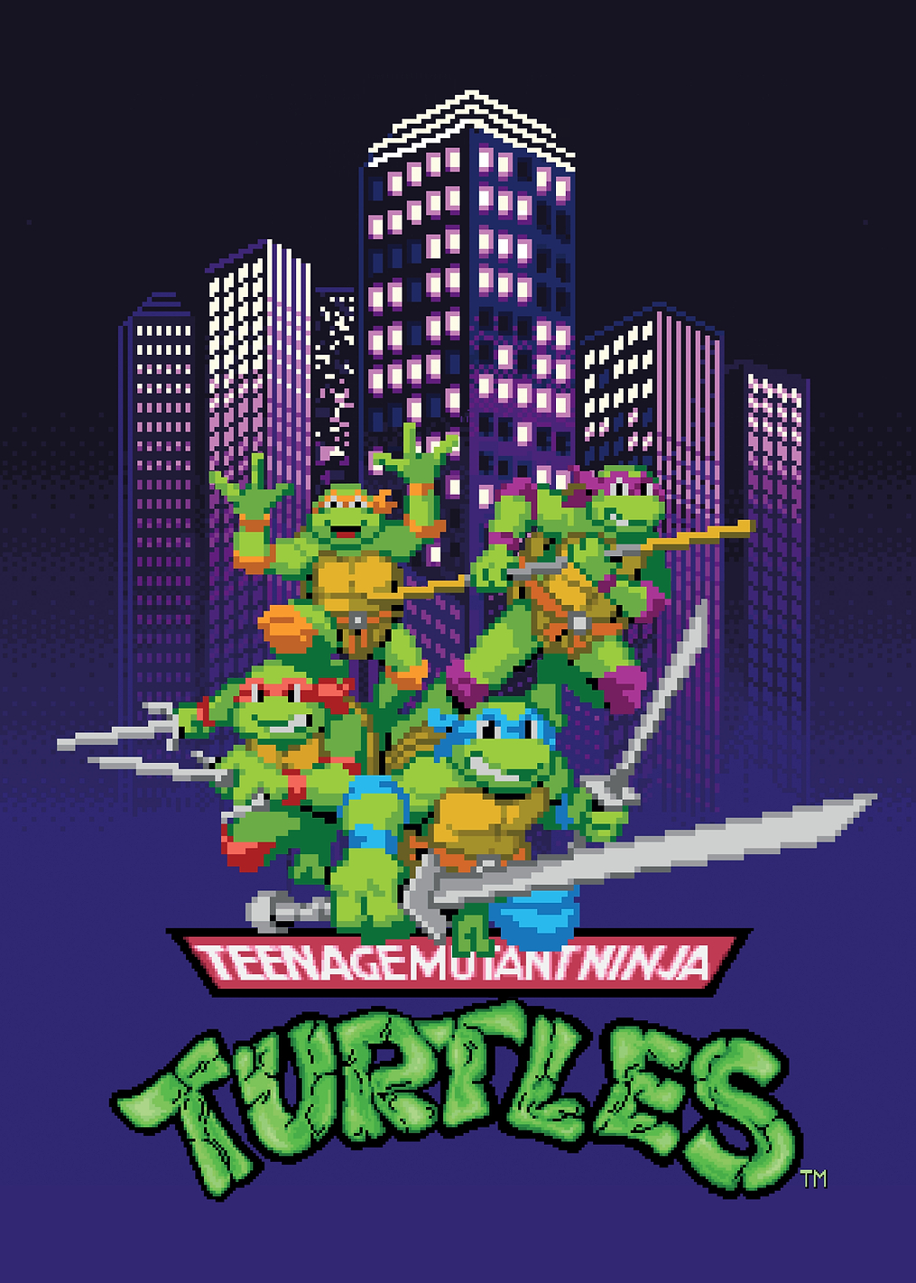 TMNT Retro City: постер из коллекции TMNT