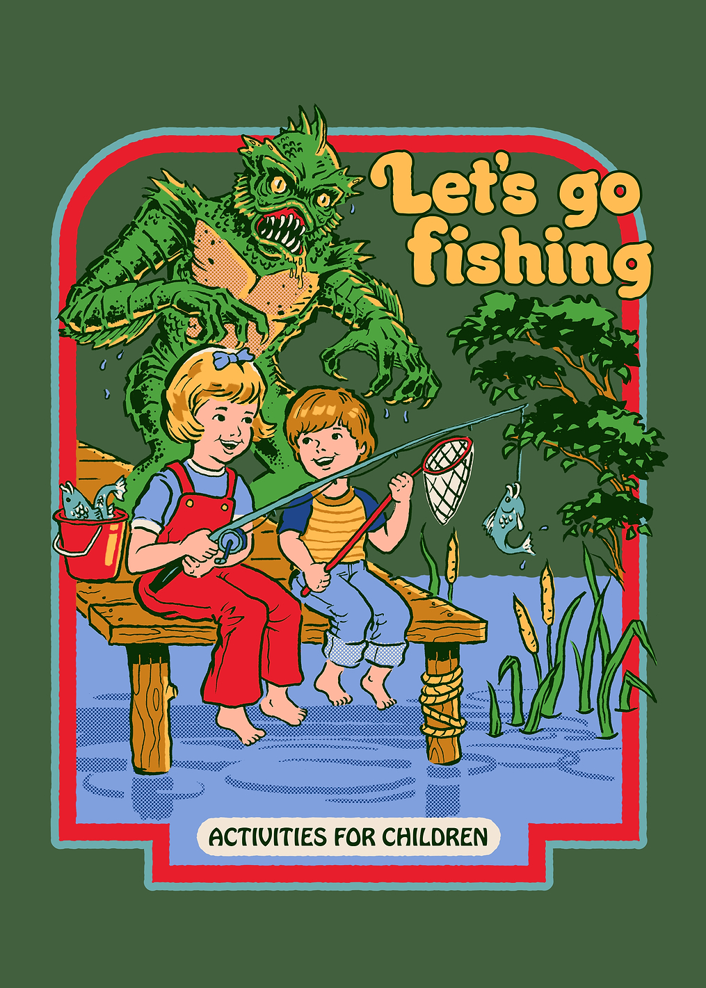 Let's go fishing: постер из коллекции Steven Rhodes