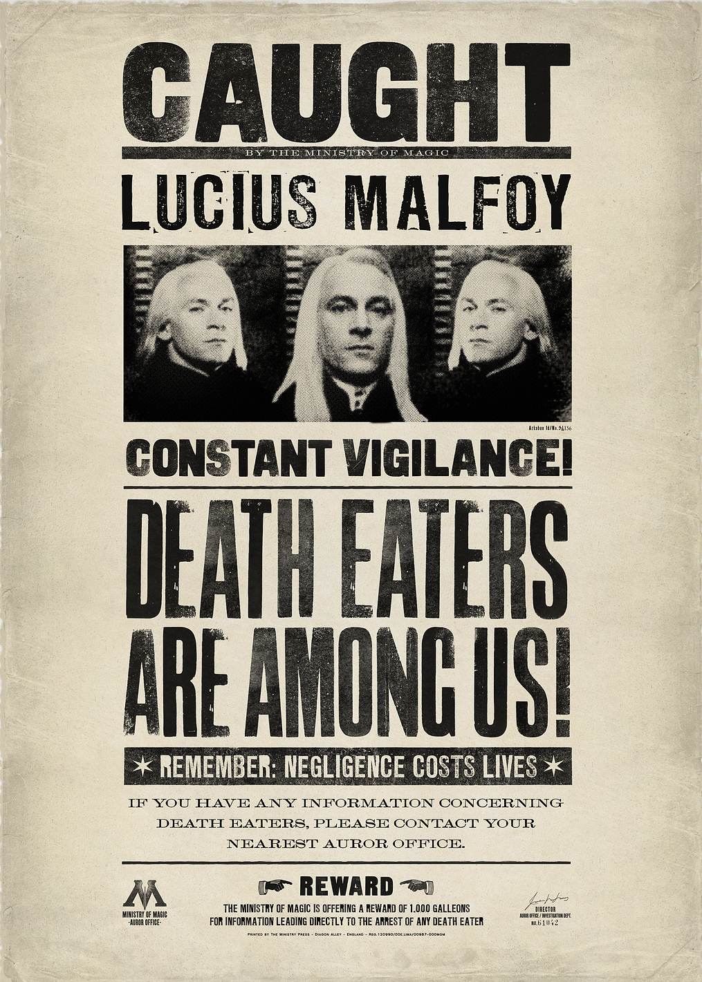 Caught Lucius Malfoy: постер из коллекции Wizarding World