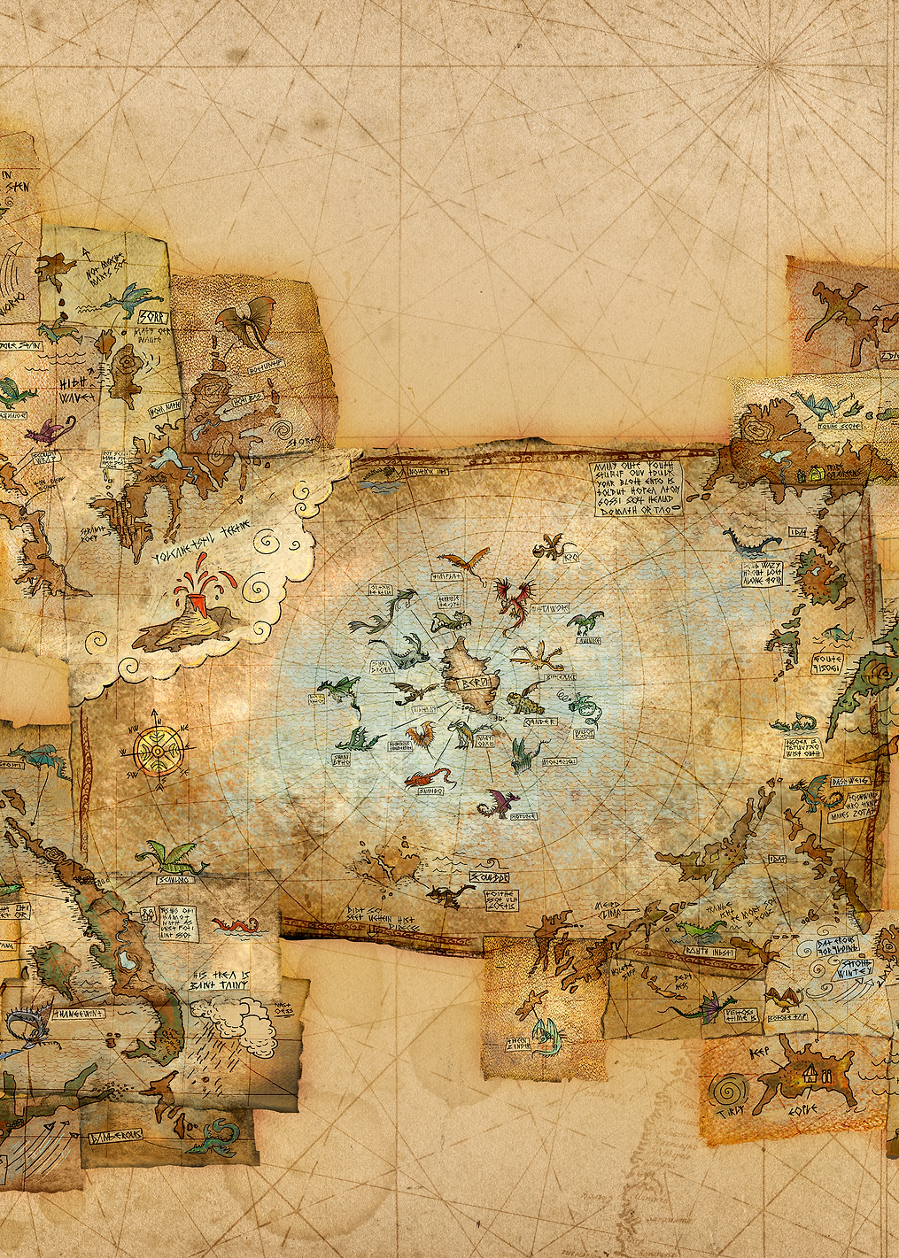 Hiccup's Map of Dragons / PLATINA
