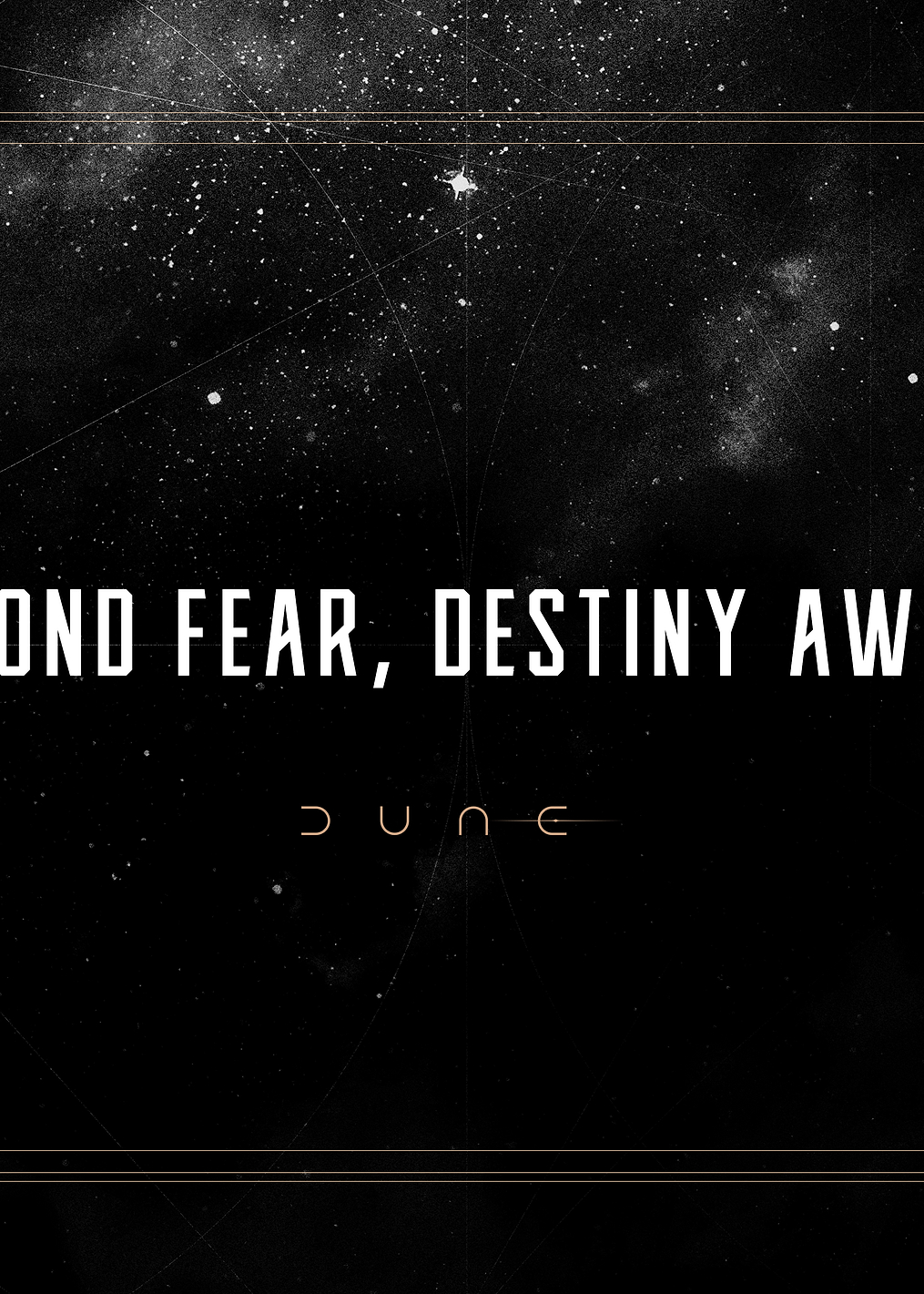 Beyond fear Destiny awaits: постер из коллекции Dune