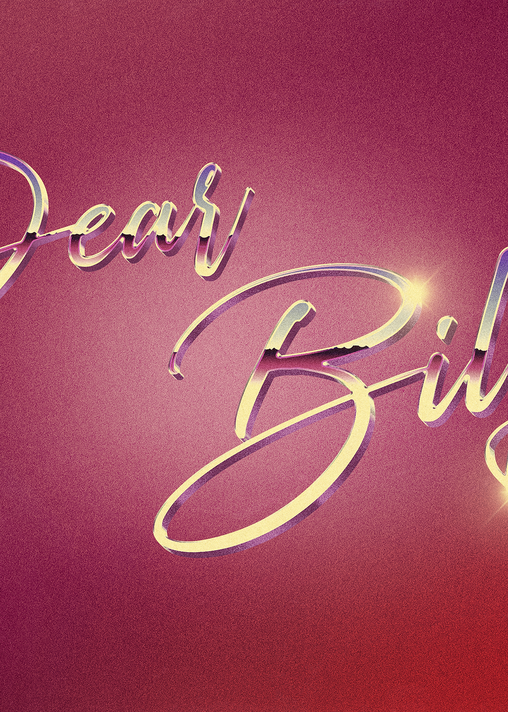 Dear Billy Retro: постер из коллекции Stranger Things Series