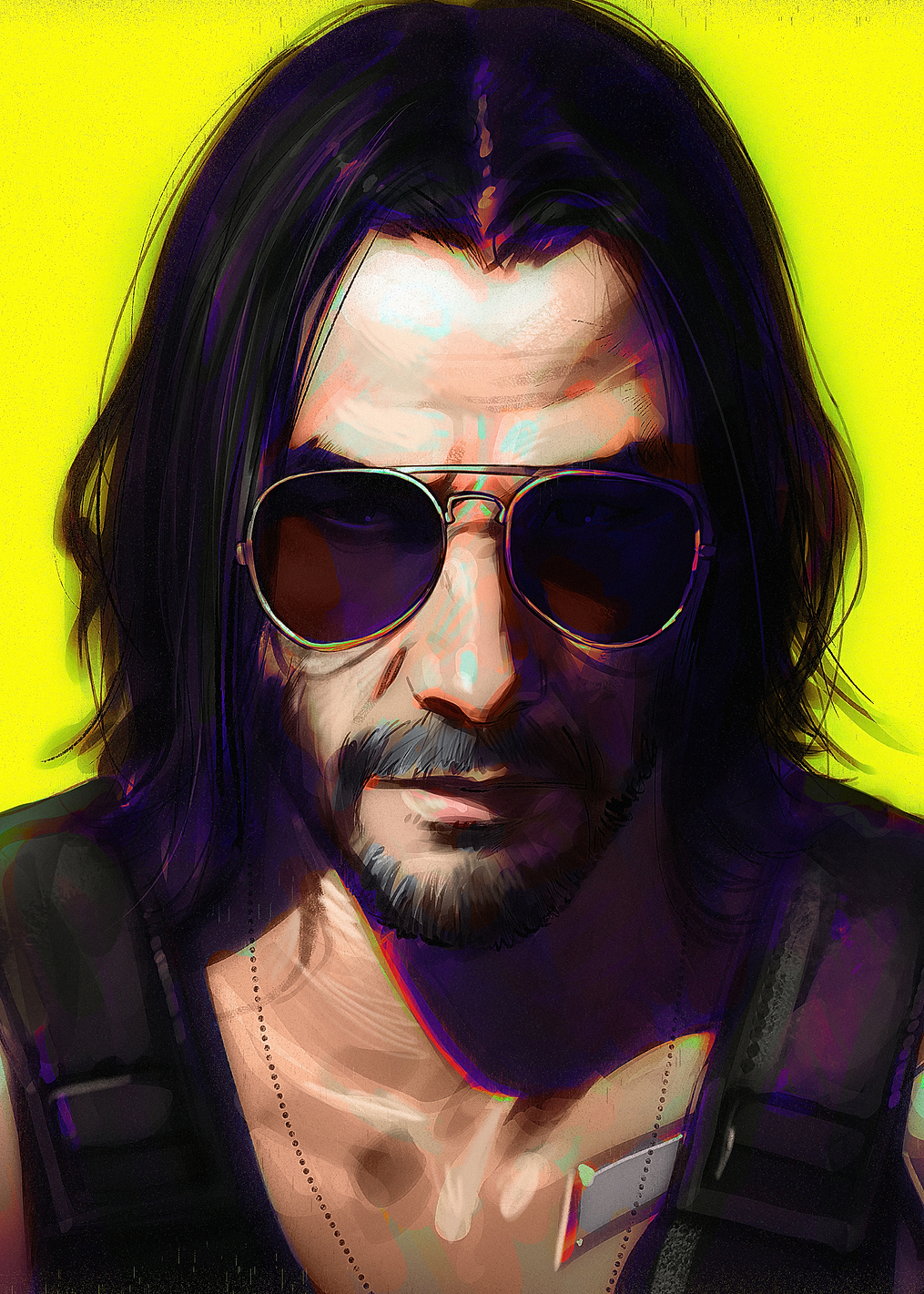 Johnny Silverhand: постер из коллекции Cyberpunk 2077