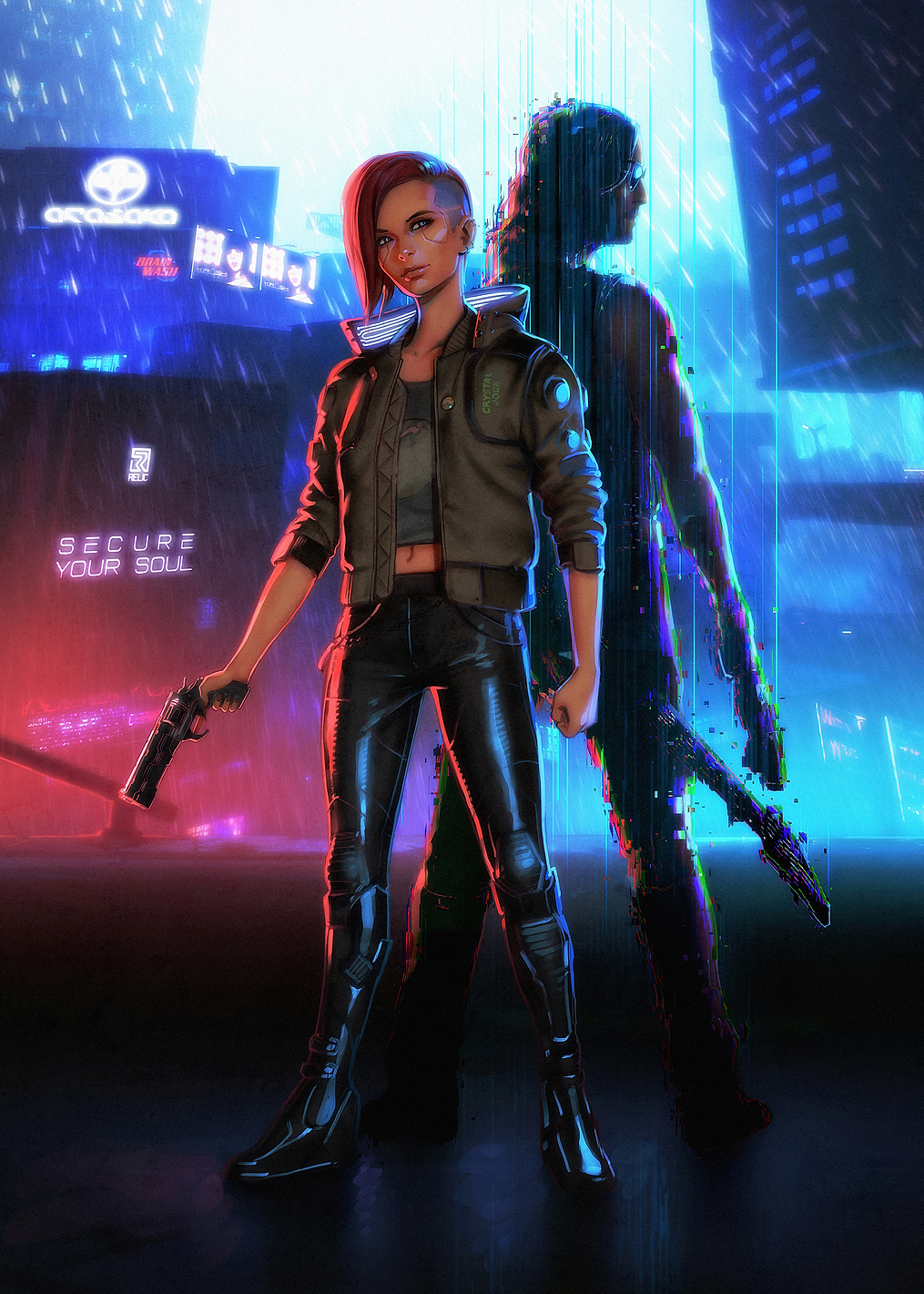 V Cyberpunk: постер из коллекции Cyberpunk 2077