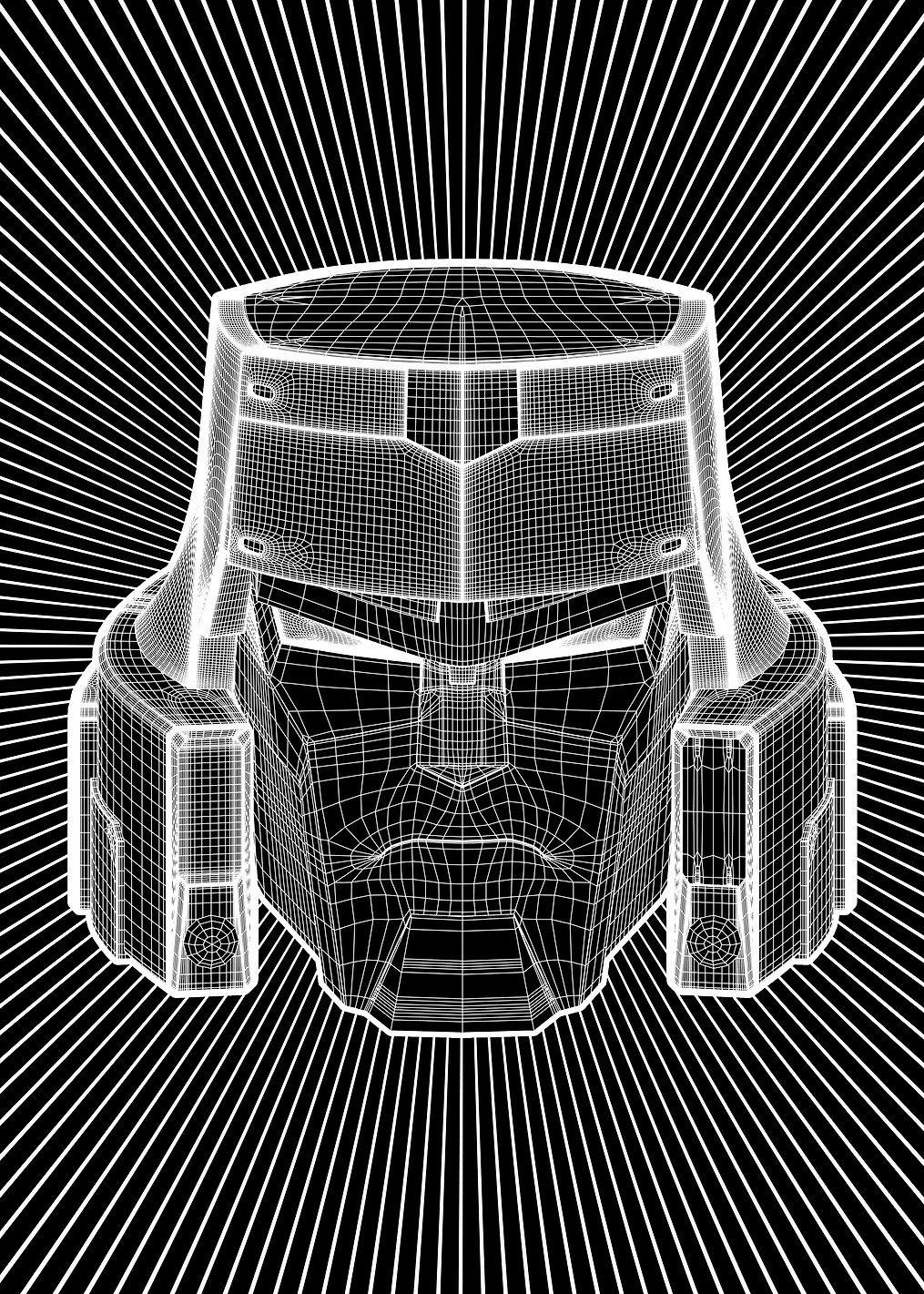 Megatron Wireframe: постер из коллекции Transformers