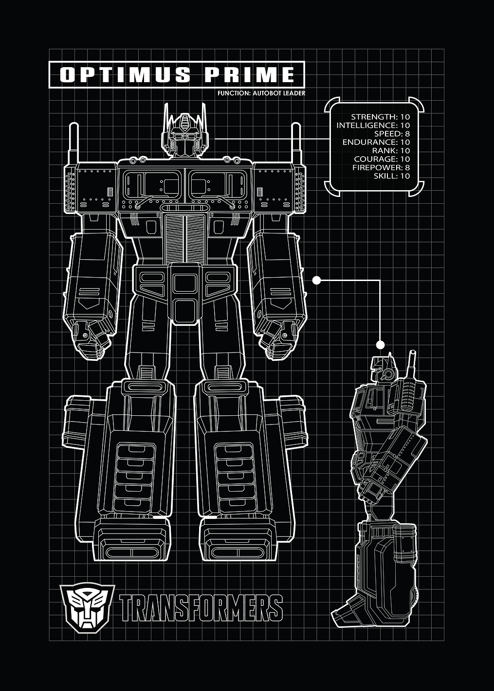 Optimus Prime Graph: постер из коллекции Transformers