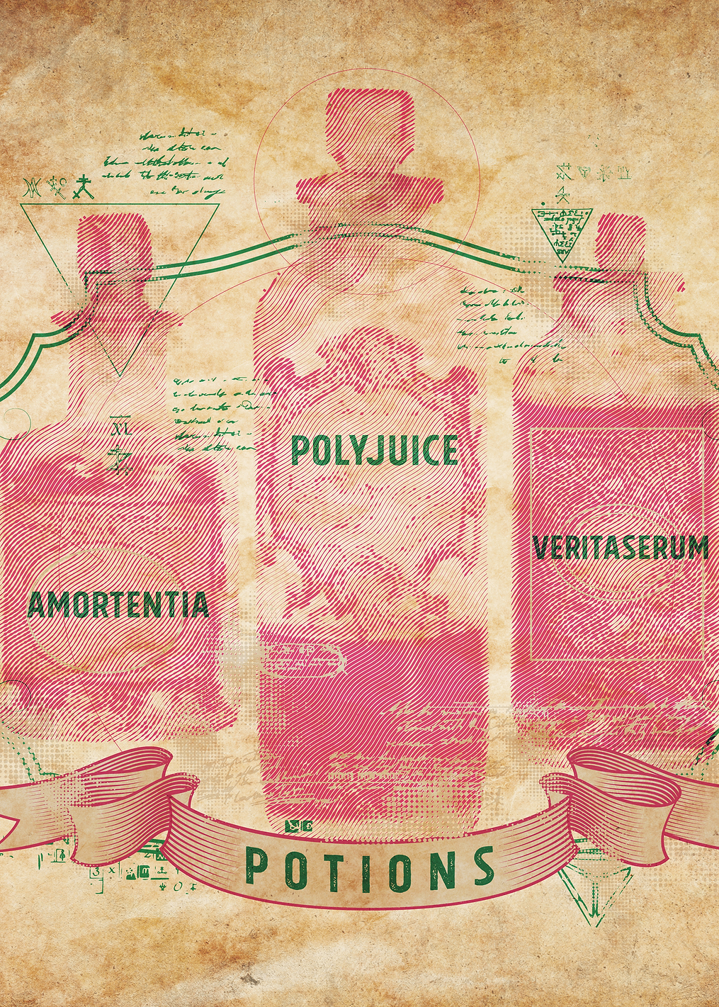 Potions Bottles: постер из коллекции Wizarding World