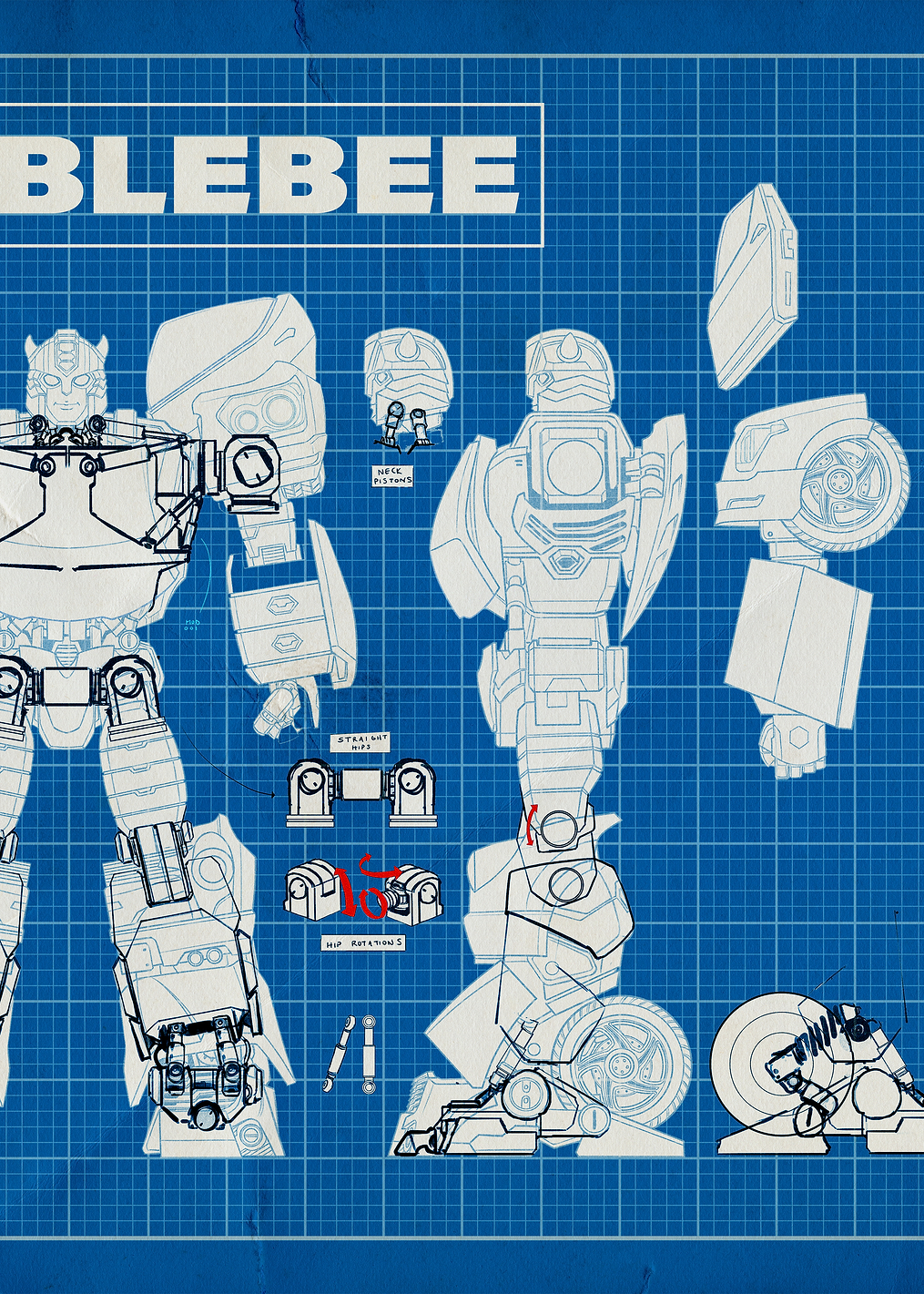 Bumblebee Blueprint: постер из коллекции Transformers