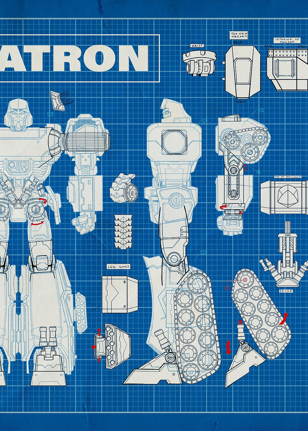 Megatron Blueprint: постер из коллекции Transformers
