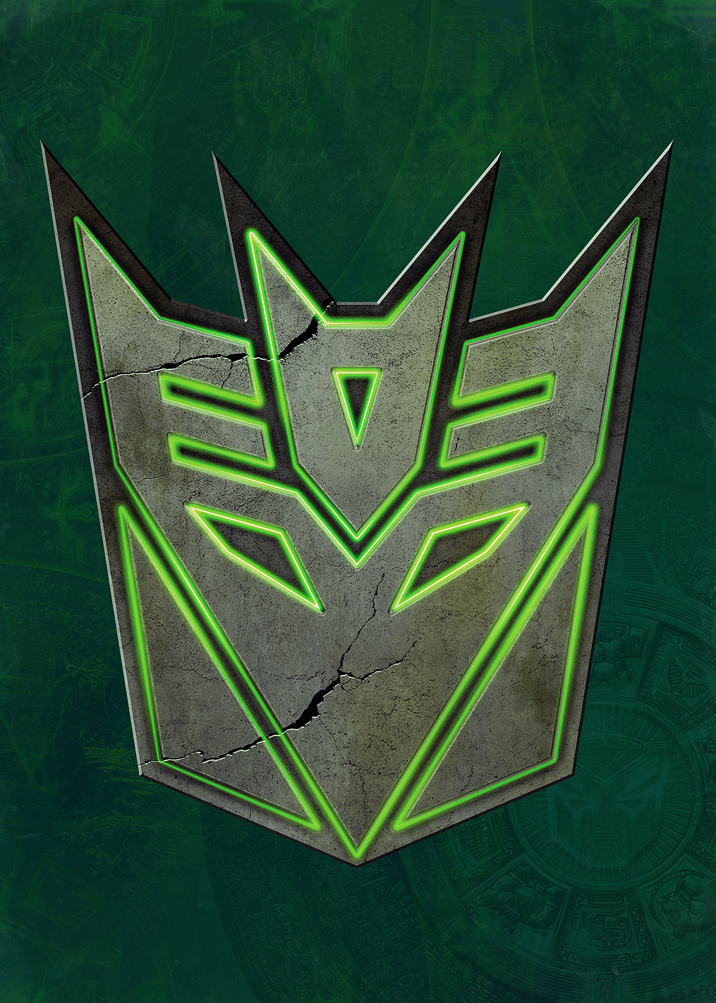 Decepticons Symbol Green: постер из коллекции Transformers