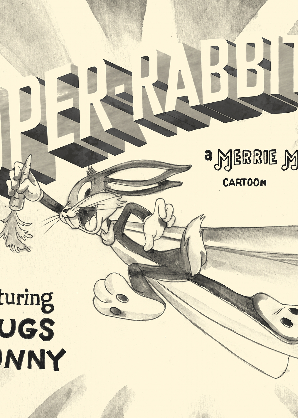 Super-Rabbit: постер из коллекции Looney Tunes
