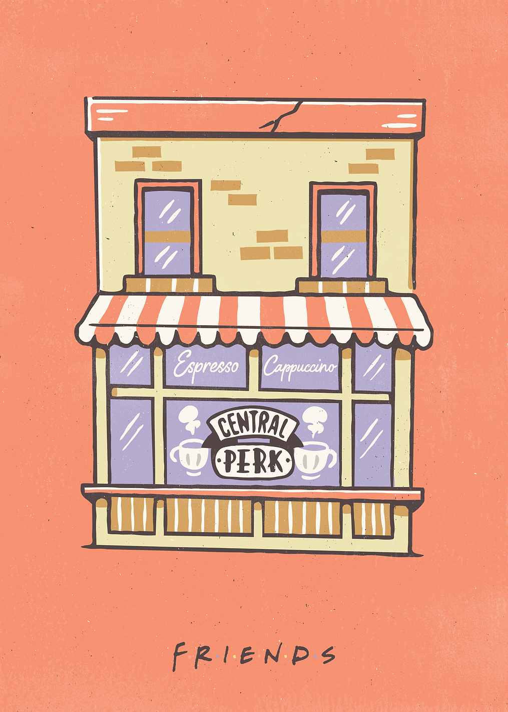 Central Perk Coffee shop: постер из коллекции Friends