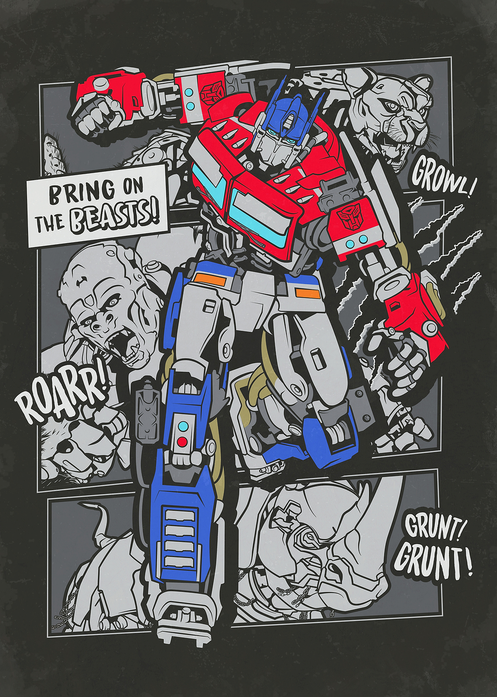 Bring on the Beasts!: постер из коллекции Transformers
