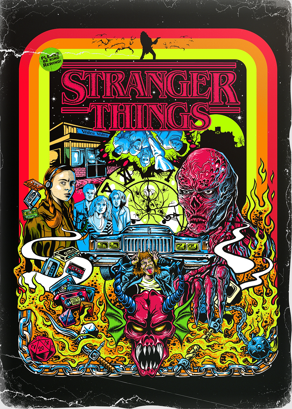 Stranger Things Retro: постер из коллекции Stranger Things Series