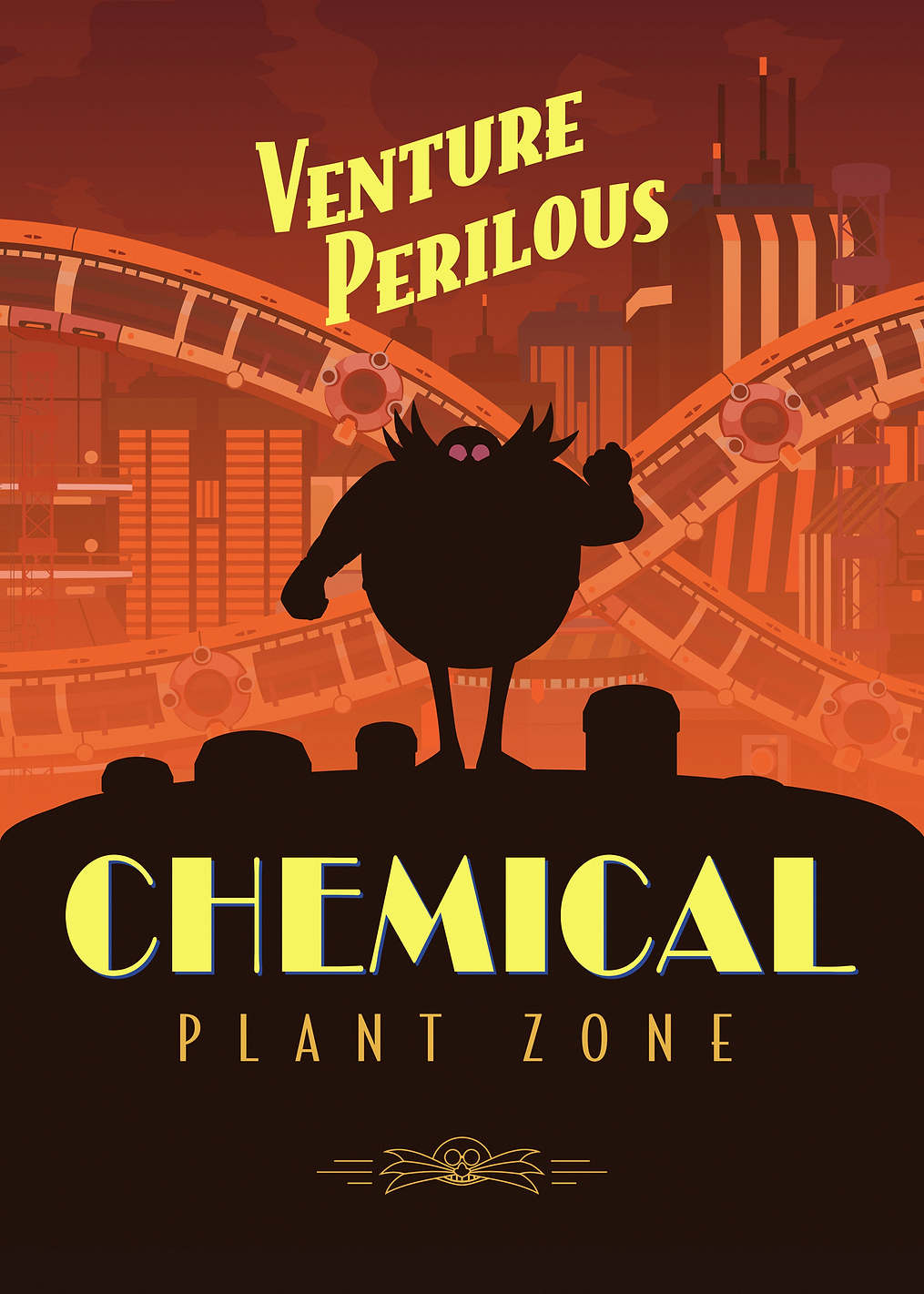 Chemical Plant Zone: постер из коллекции Sonic the Hedgehog