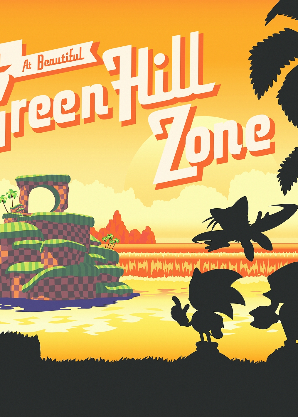 Green Hill Sunset: постер из коллекции Sonic the Hedgehog