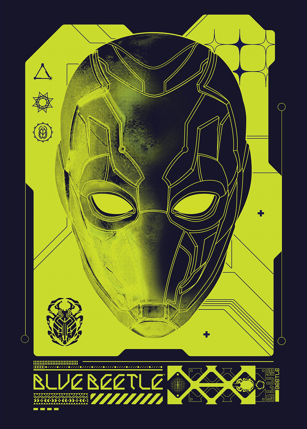 Mask Schematic: постер из коллекции DC Comics