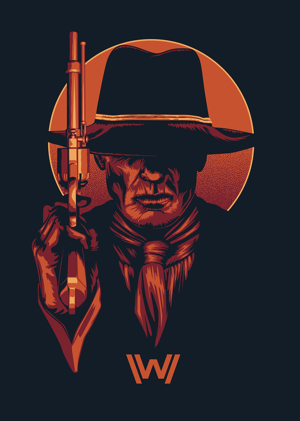 The Man in Black: постер из коллекции Westworld