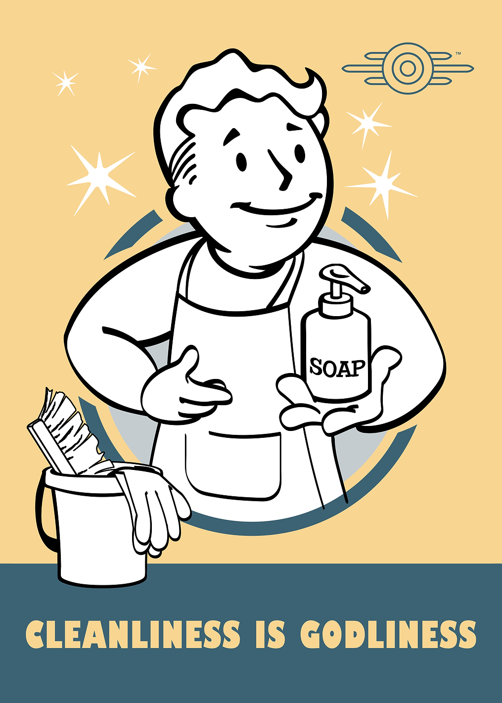 Cleanliness is Godliness: постер из коллекции Fallout